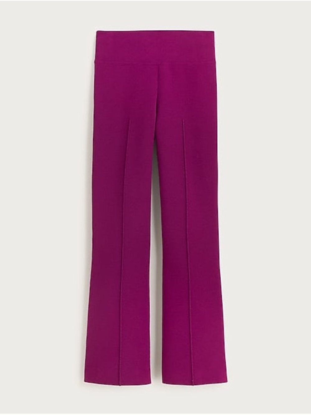 J. Crew New Delaney Kickout Flare Sweater Pant in Magenta - Size XS Tall